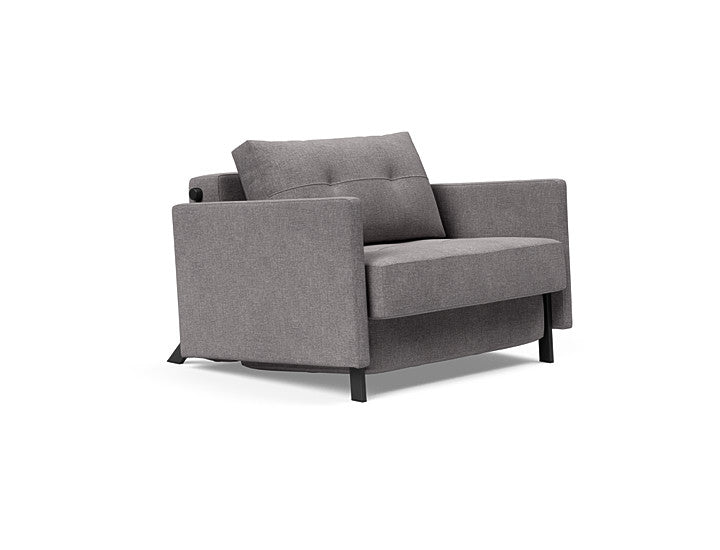 Cubed Deluxe 90 Sofa Bed With Arms - Single Seater | OVO