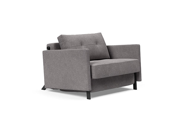 Cubed Deluxe 90 Sofa Bed With Arms - Single Seater | OVO
