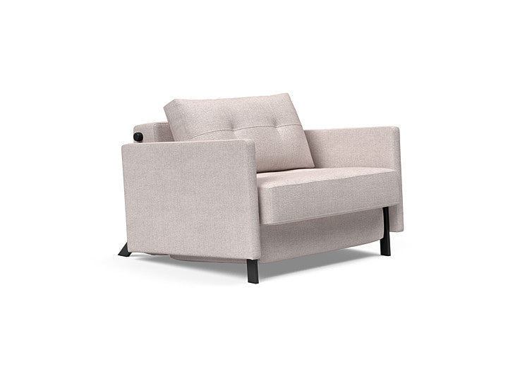 Cubed Deluxe 90 Sofa Bed With Arms - Single Seater | OVO