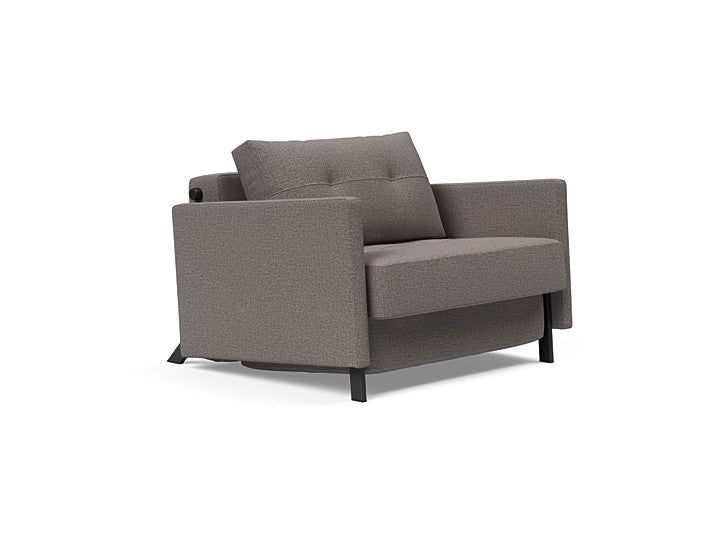 Cubed Deluxe 90 Sofa Bed With Arms - Single Seater | OVO