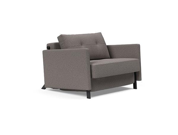 Cubed Deluxe 90 Sofa Bed With Arms - Single Seater | OVO