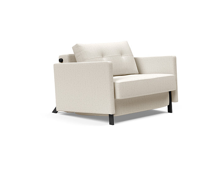 Cubed Deluxe 90 Sofa Bed With Arms - Single Seater | OVO
