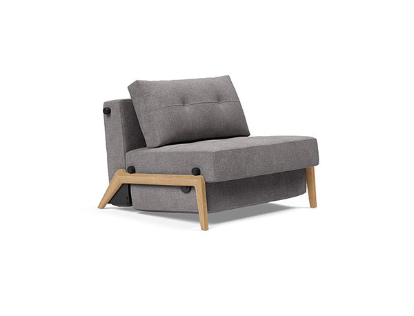 Cubed Deluxe 90 Wood Sofa Bed - Single Seater | OVO