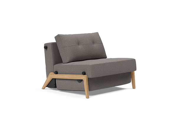 Cubed Deluxe 90 Wood Sofa Bed - Single Seater | OVO