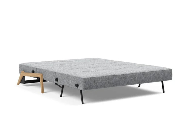 CUBED 02 DELUXE 120 Wood Sofa Bed - 2 Seaters