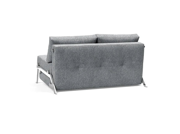 CUBED 02 DELUXE 140 Chrome Sofa Bed - 2 Seaters