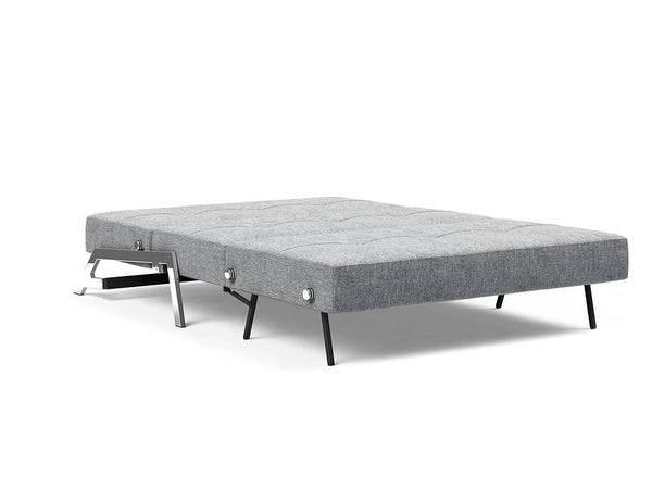 CUBED 02 DELUXE 140 Chrome Sofa Bed - 2 Seaters