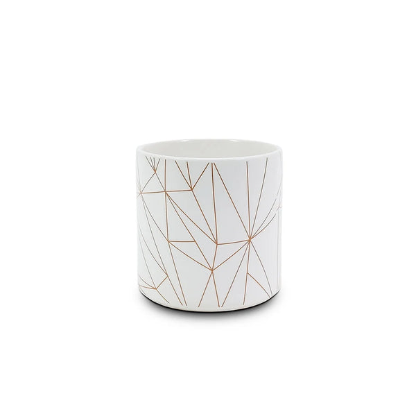 CUP White Geometric