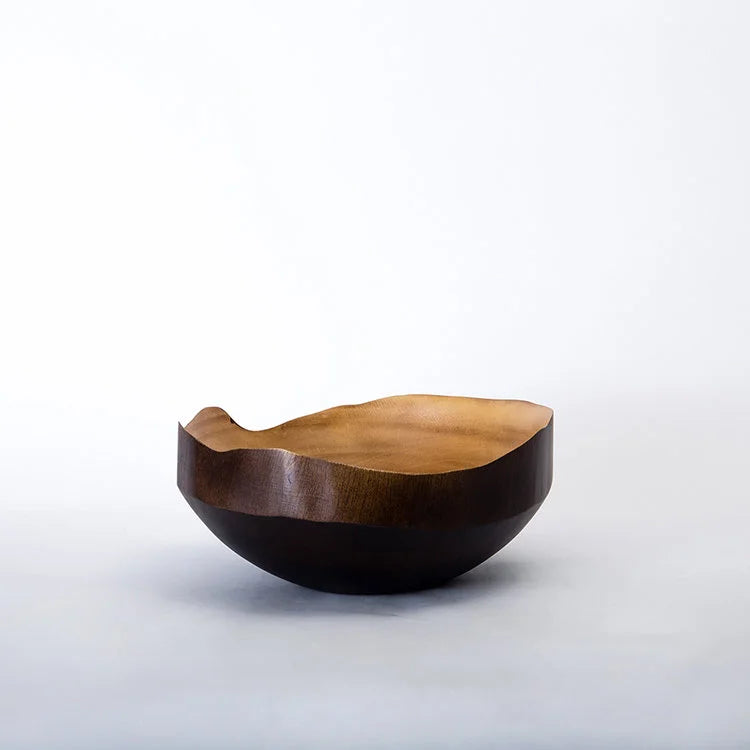 DARK Brown Natural Edge Wood Bowl | OVO