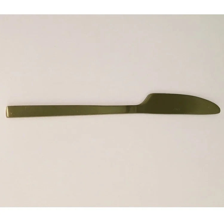 Dinner Knife in Matte Gold
