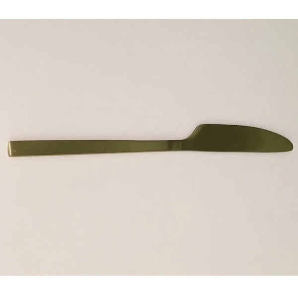 Dinner Knife in Matte Gold