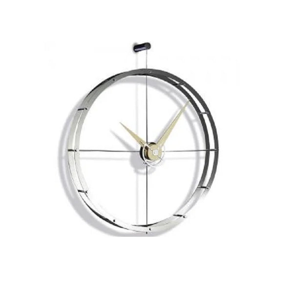 DOBLE O Wall Clock - Chrome
