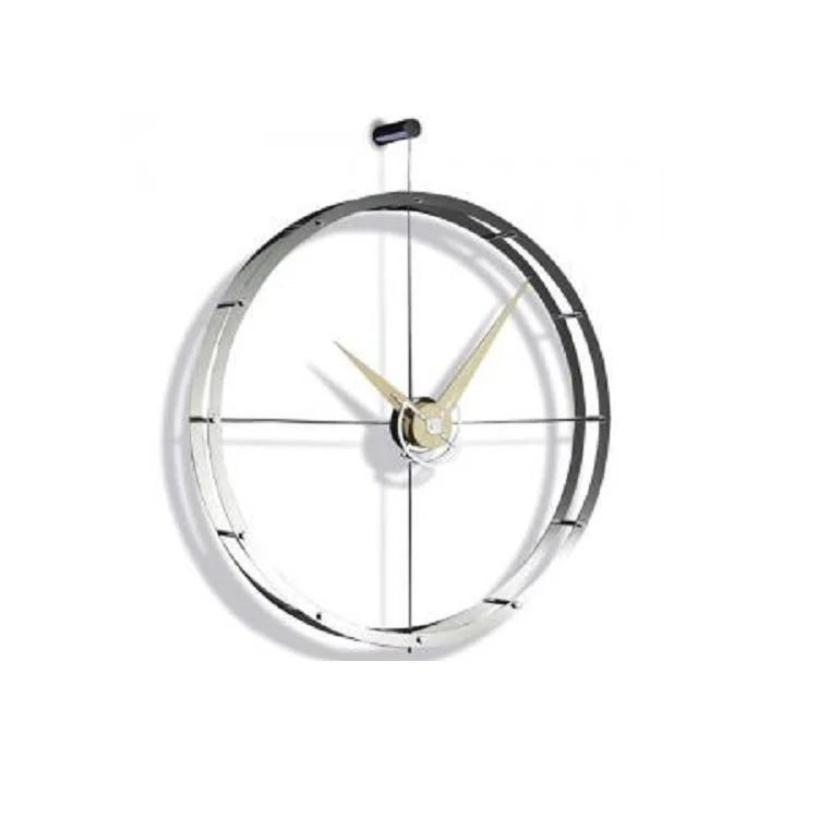 DOBLE O Wall Clock - Chrome