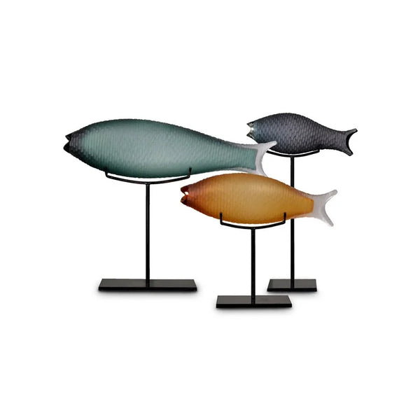 FISH Glass Decoration with Stand  | OVO
