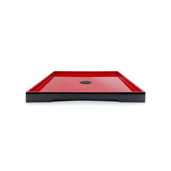 FORTUNE Lacquer Square Tray - Red | OVO
