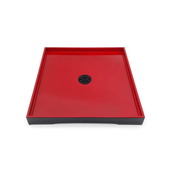 FORTUNE Lacquer Square Tray - Red | OVO