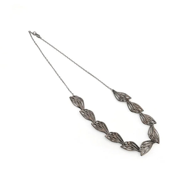 BRASS Handmade Necklace - Black