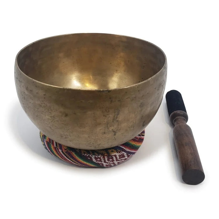 Vintage Handmade Singing Bowl with Cushion Ring & Stick | OVO