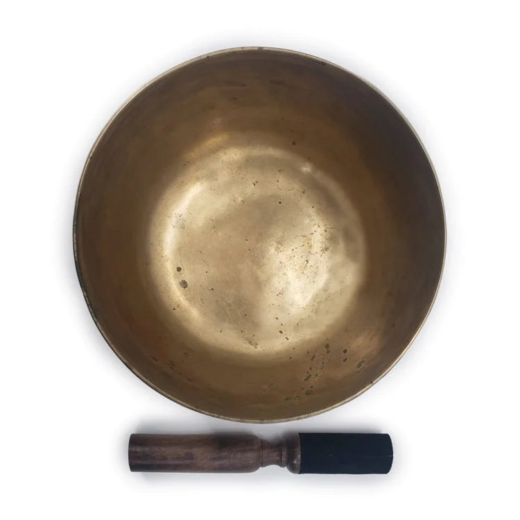 Vintage Handmade Singing Bowl with Cushion Ring & Stick | OVO