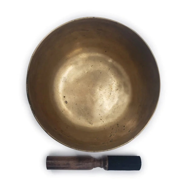 Vintage Handmade Singing Bowl with Cushion Ring & Stick | OVO