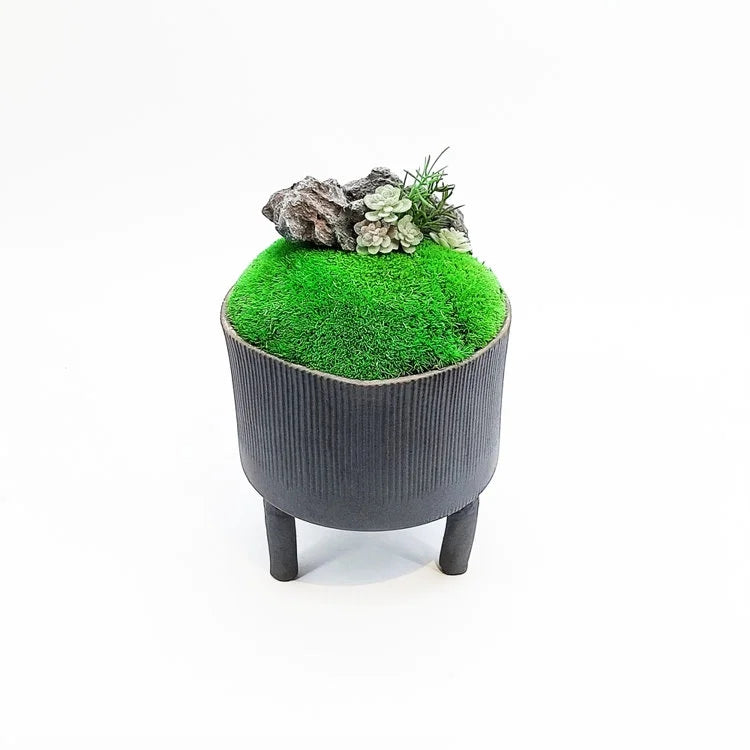 Handmade Zen Pot with Artificial Flower | OVO