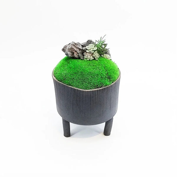 Handmade Zen Pot with Artificial Flower | OVO