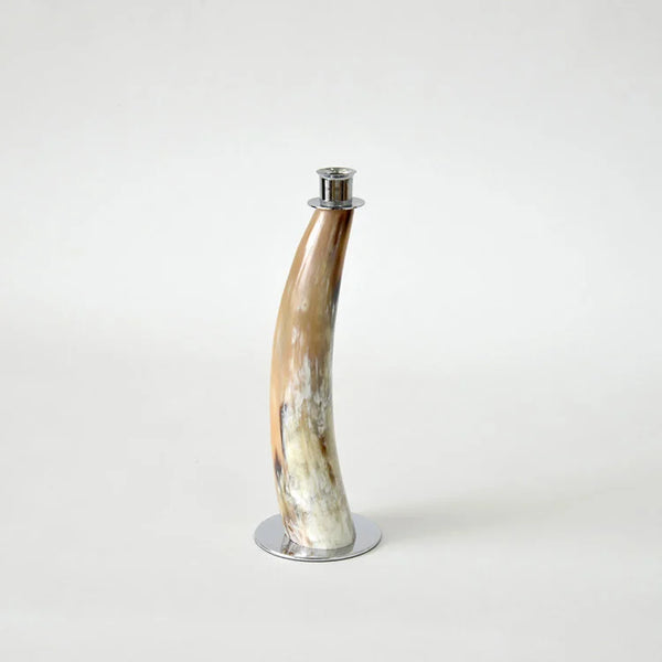 Horn Candle Stand with Metal Base | OVO