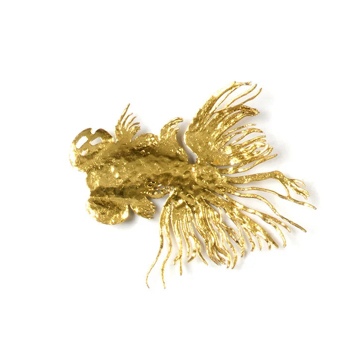 Goldfish Laser Cut Wall Sculpture (Gold Leaf) - W250mm | OVO