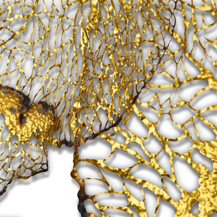 LOTUS Laser Cut Wall Sculpture - Gold #4