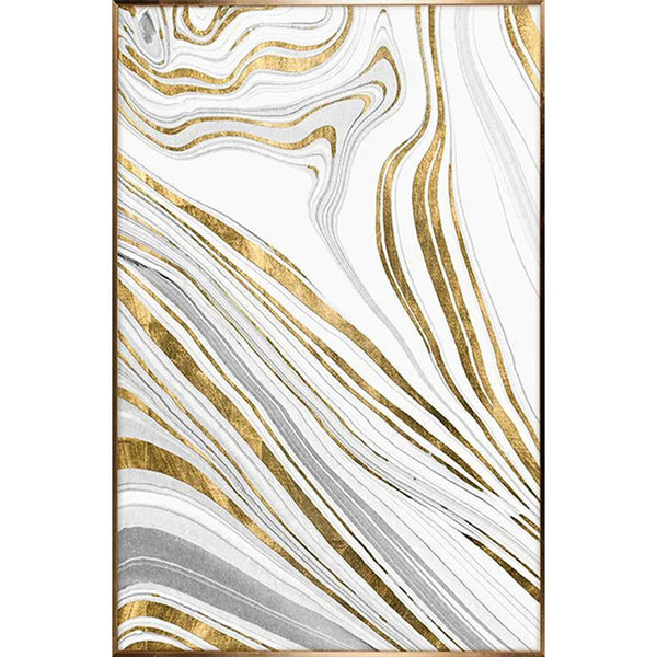 LAYERS Artwork - Gold & White