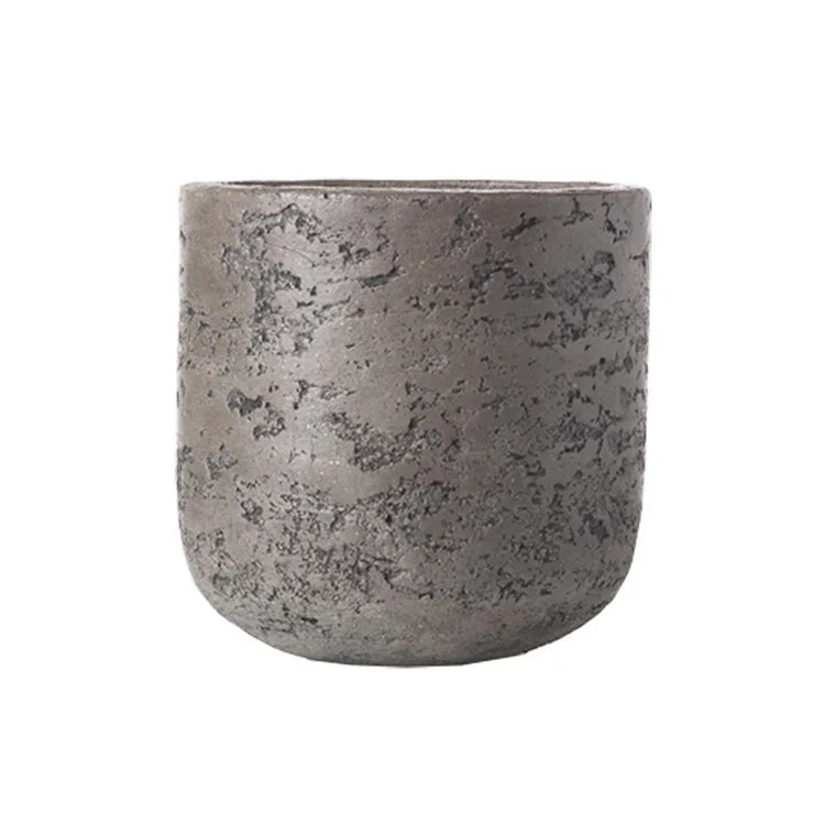 Light Stone Vase - Dia400mm - Grey | OVO