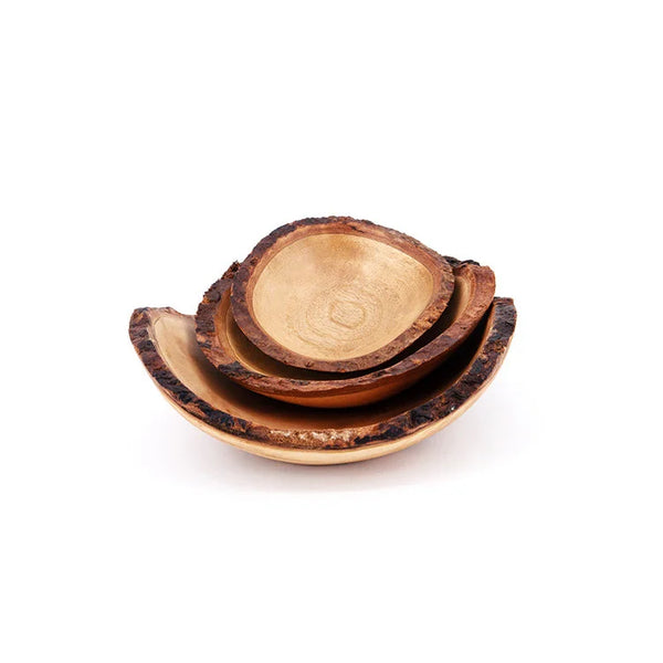 Mango Wood Rough Edge Bowl - L | OVO