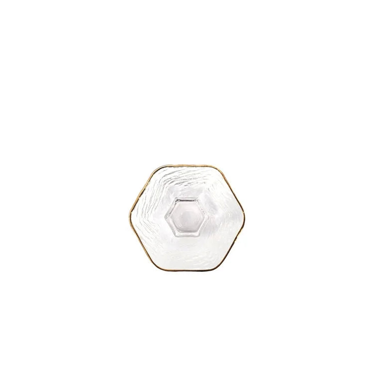 GOLD RIM Glasses - Hexagonal Glasses H42mm
