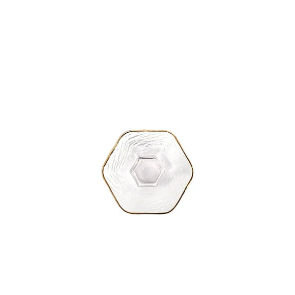 GOLD RIM Glasses - Hexagonal Glasses H42mm