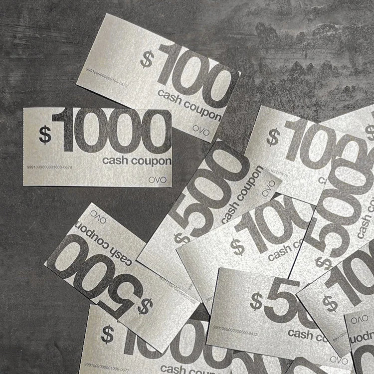 OVO Cash Coupon - $1,000