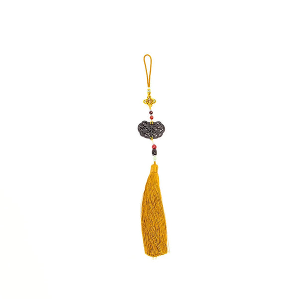 OVO Jade with Gold Tassel