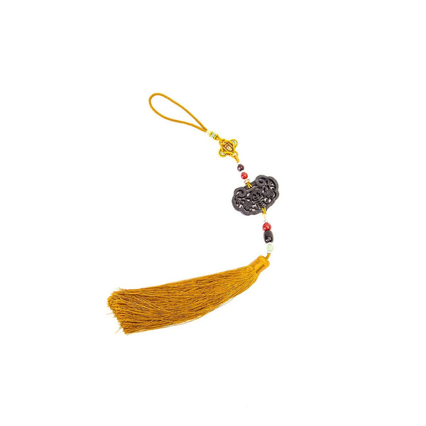 OVO Jade with Gold Tassel