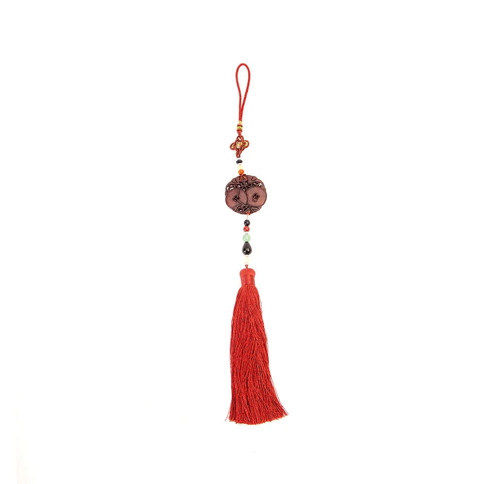 OVO Jade with Red Tassel