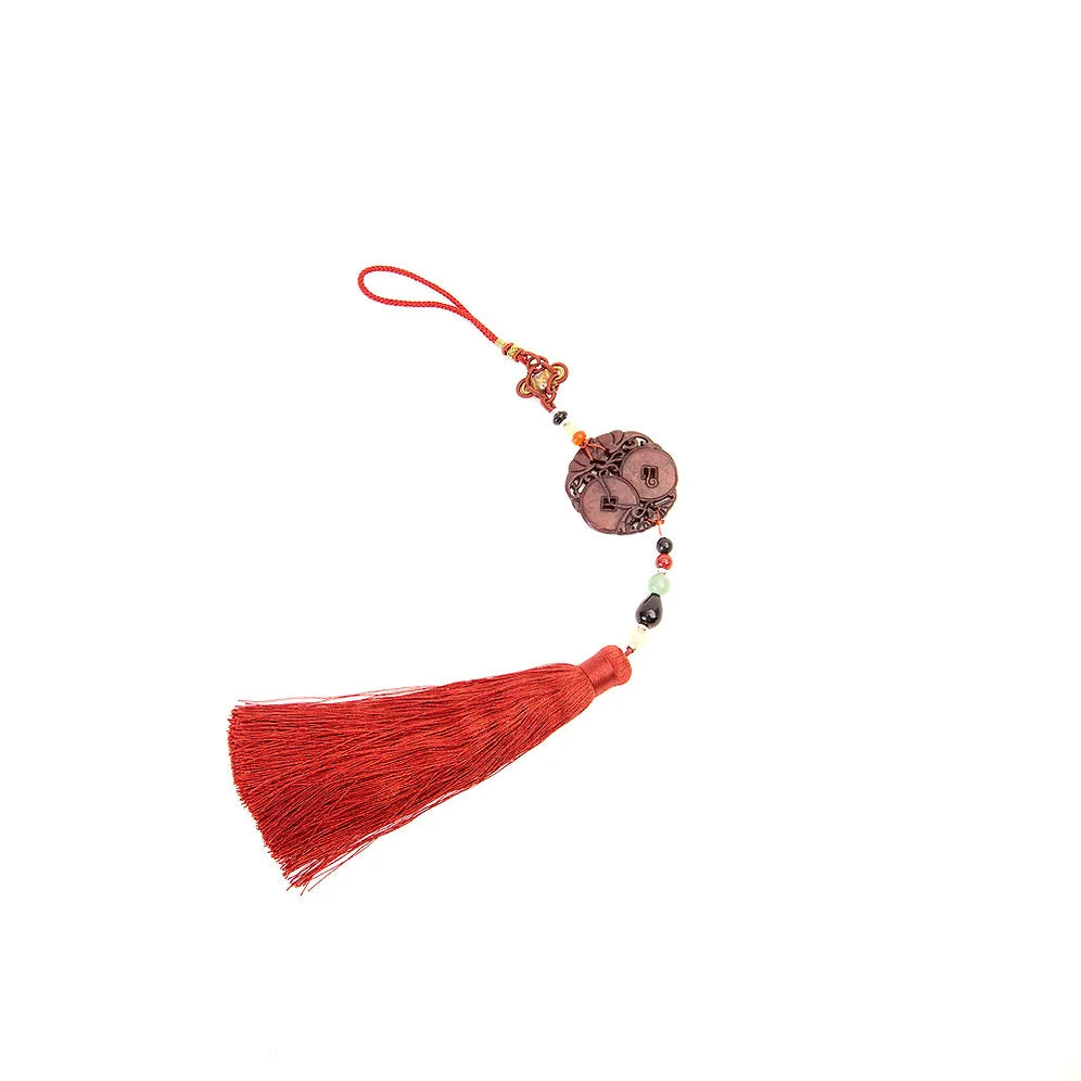 OVO Jade with Red Tassel