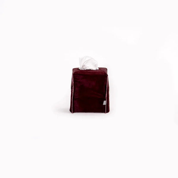OVO - Square Tissue Box (Burgundy)
