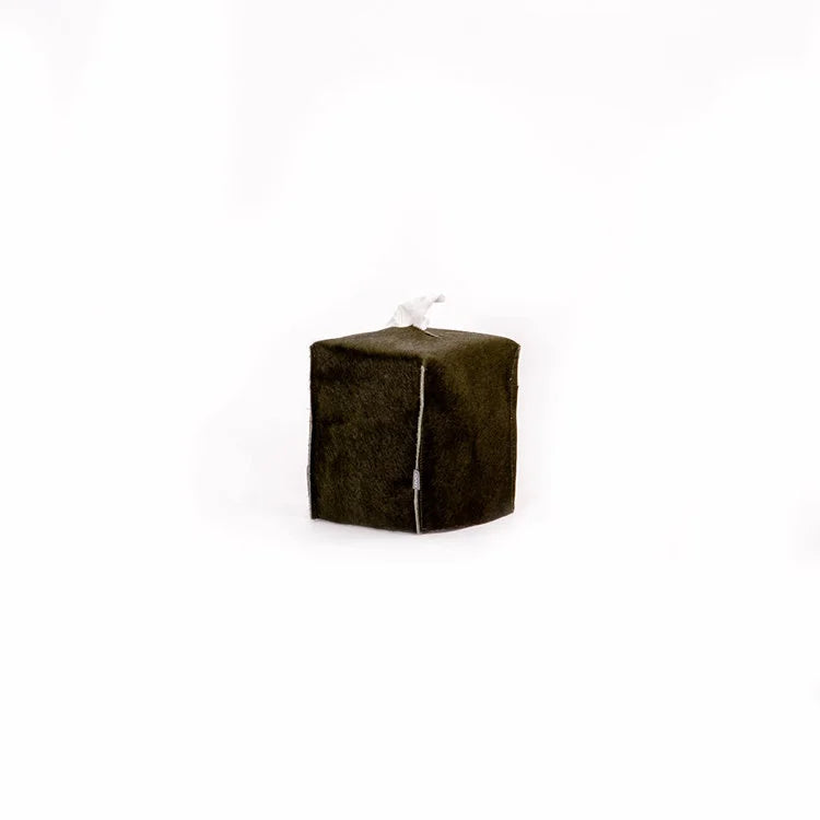 OVO - Square Tissue Box (Olive Green)