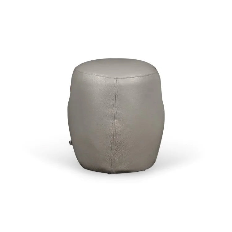 PIL Leather Pouf