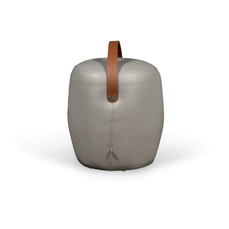 PIL Leather Pouf