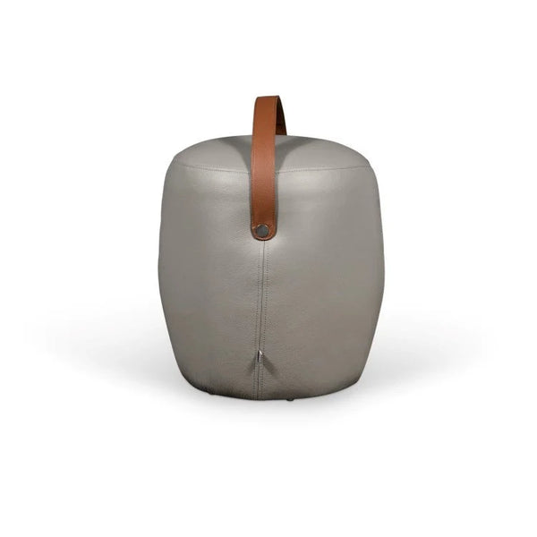 PIL Leather Pouf