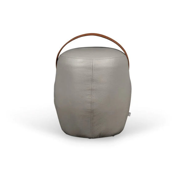 PIL Leather Pouf