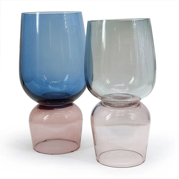 POLLY Glass Vase - H280mm (Grey)