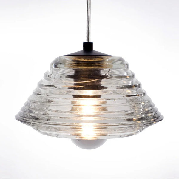 Pressed Glass Pendant Lamp - Bowl | OVO
