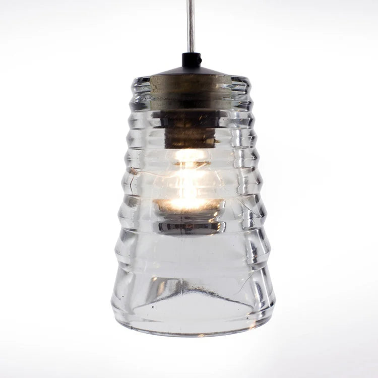 Pressed Glass Pendant Lamp - Tube | OVO