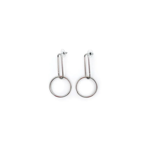 RHODIUM Silver Plated Earring #10