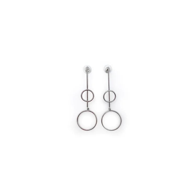 RHODIUM Silver Plated Earring #11